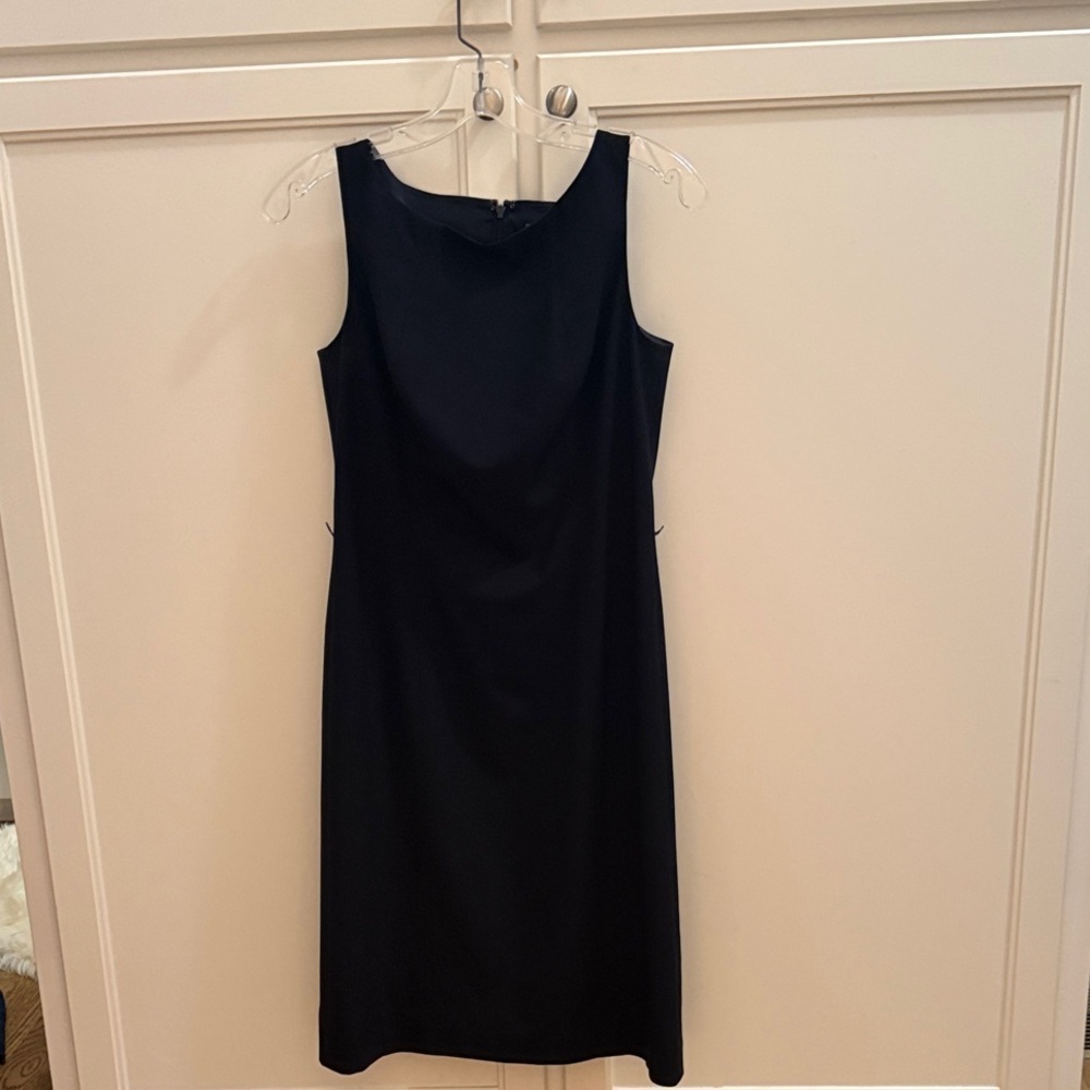 Ann Taylor Elegant Black Sleeveless Midi Dress